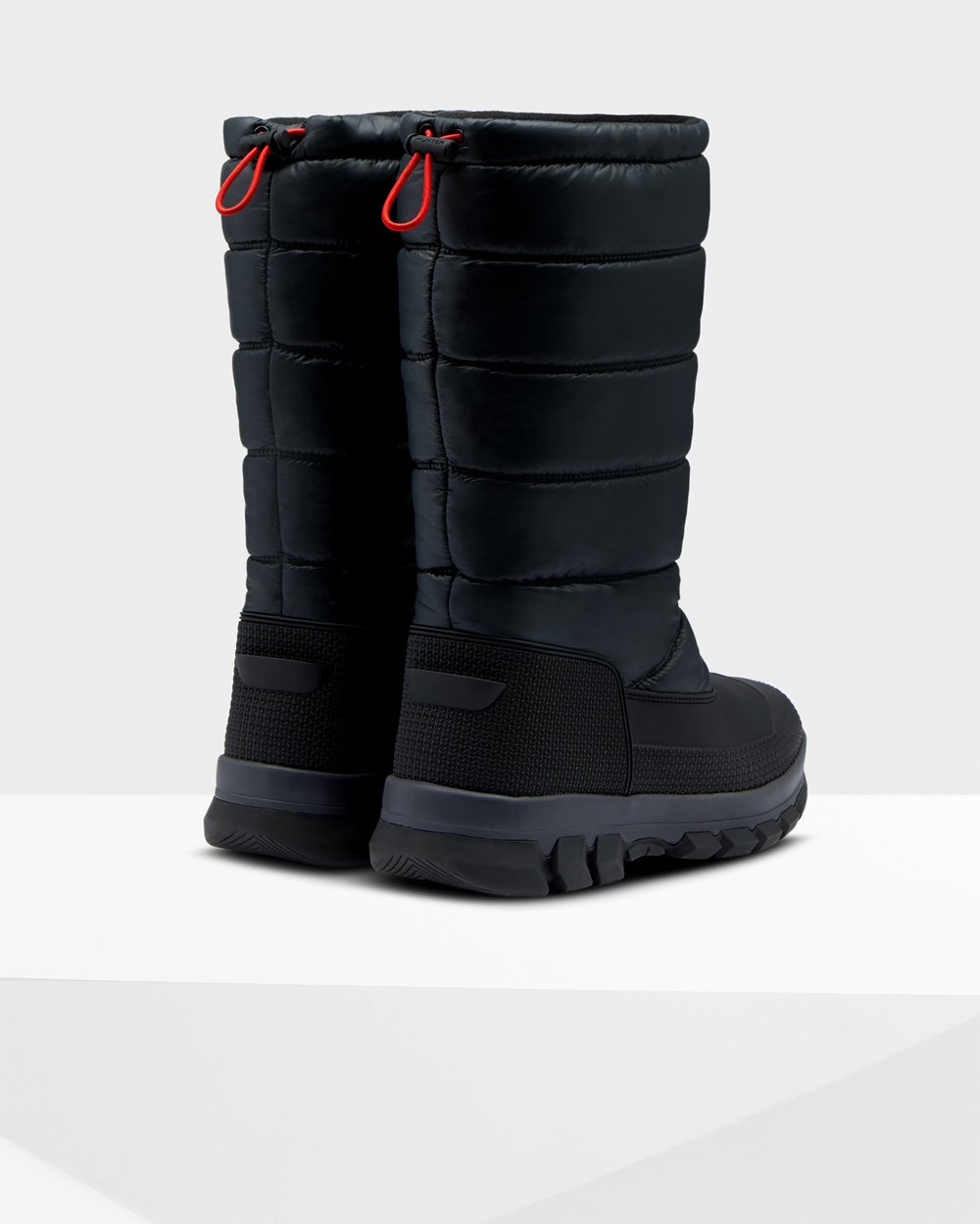 Men Hunter Original Insulated Tall | Snow Boots Black | NZ-50243-ZCTH